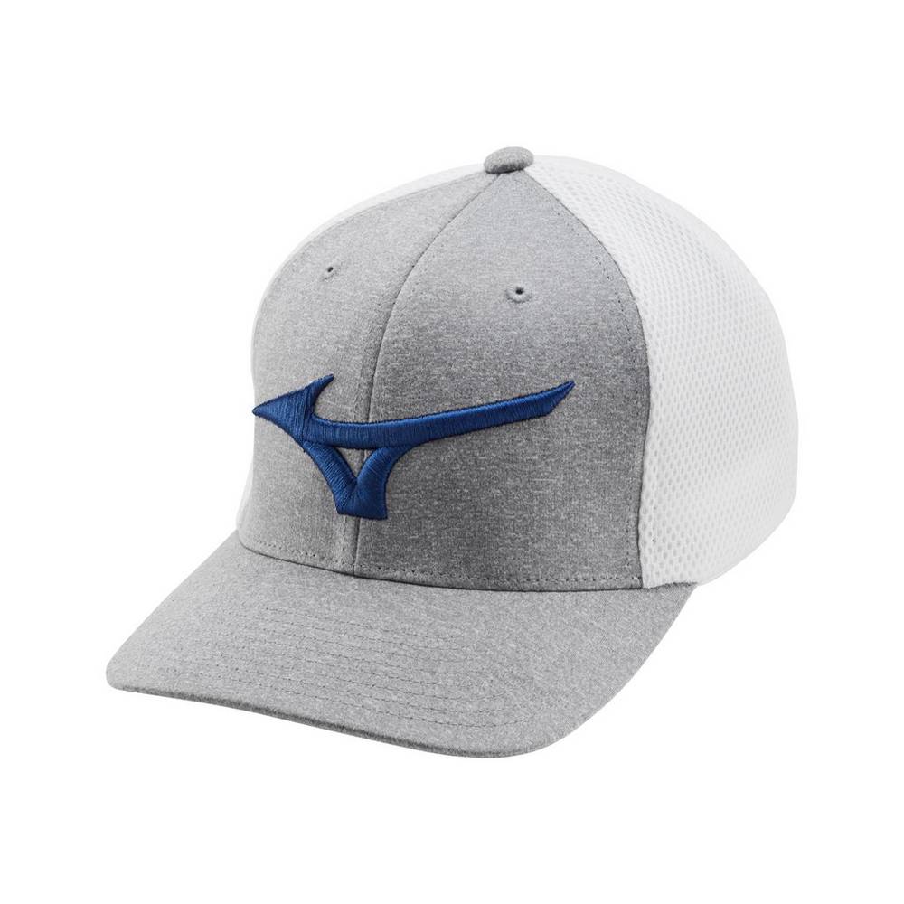 Cappello Mizuno Golf Fitted Meshback Uomo - Bianche/Blu Reale - 78564-ZBFP